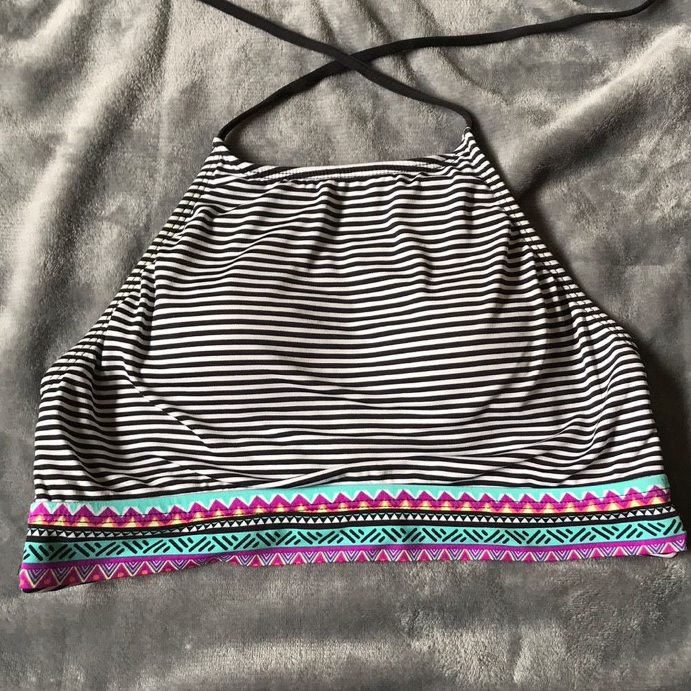 High neck swimsuit top